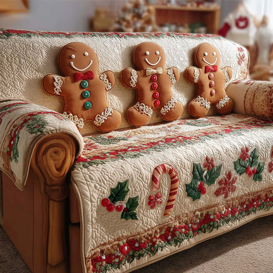 Holiday Spice Quilted Sofa Cover NCU0TD1898