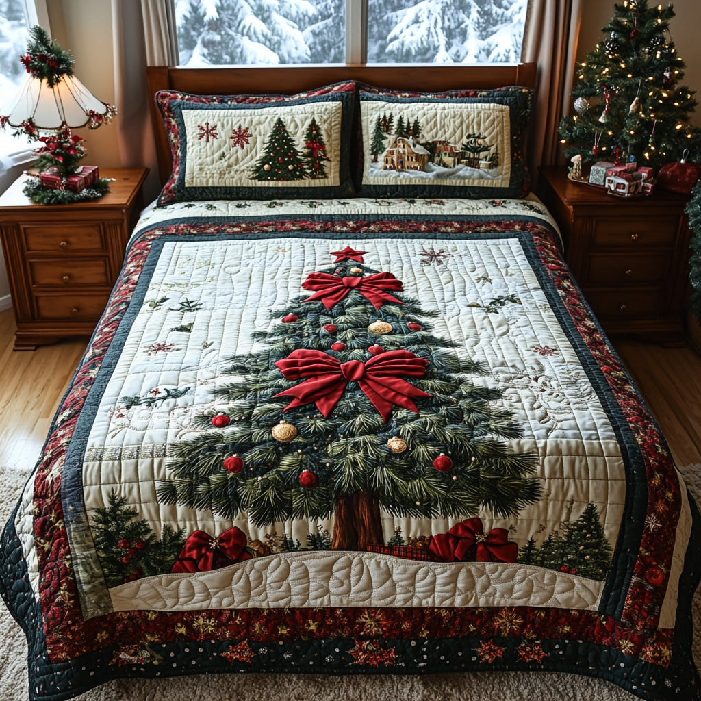 Holiday Splendor 3-Piece Quilted Bedding Set NCU0DV7685