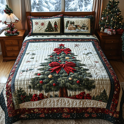Holiday Splendor 3-Piece Quilted Bedding Set NCU0DV7685