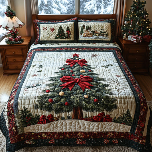 Holiday Splendor 3-Piece Quilted Bedding Set NCU0DV7685