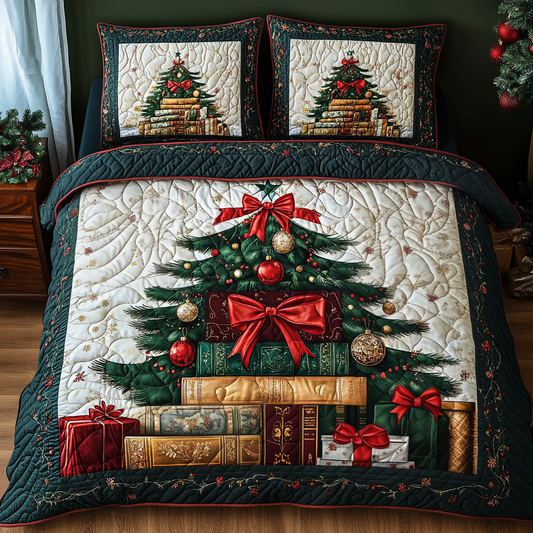 Holiday Tales 3-Piece Quilted Bedding Set NCU0TL2116