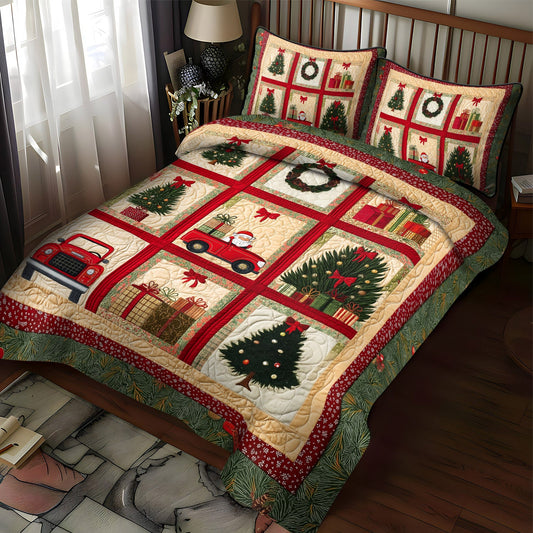 Holiday Toyland 3-Piece Quilted Bedding Set NCU0TL1604