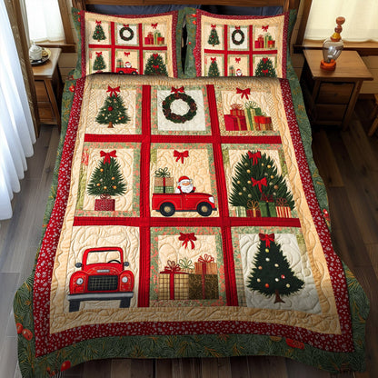 Holiday Toyland 3-Piece Quilted Bedding Set NCU0TL1604
