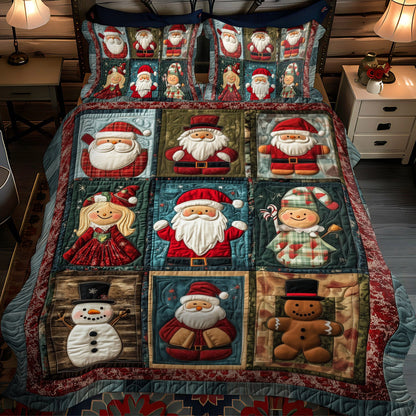 Holiday Toyland Charm 3-Piece Quilted Bedding Set NCU0TL1605