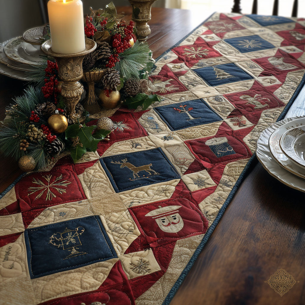 Holiday Traditions Quilted Table Runner NCU0PT9610
