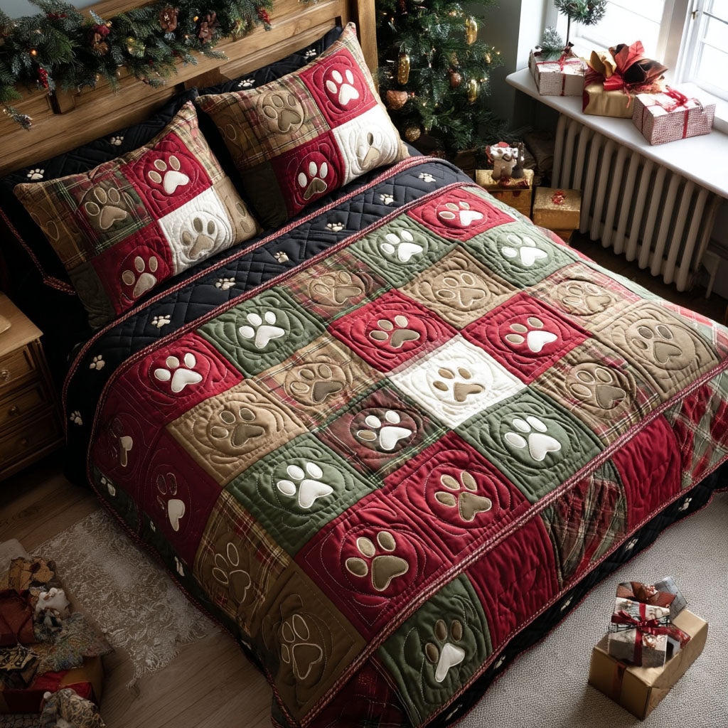 Holiday Trails 3-Piece Quilted Bedding Set NCU0TV1141