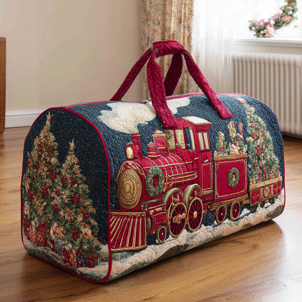 Holiday Train Quilted Duffle Bag NCU0DK9970 – Vantique