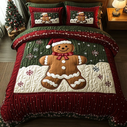 Holiday Treat 3-Piece Quilted Bedding Set NCU0DK9851