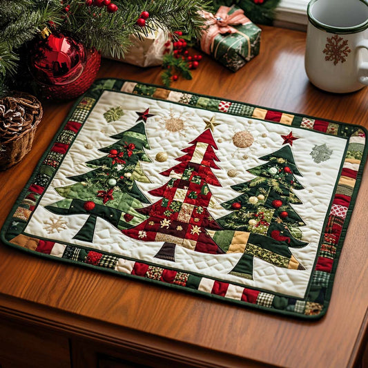 Holiday Tree Collection Quilted Placemat NCU0NT825