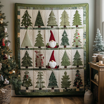 Holiday Trees Quilted Blanket NCU0TH3504