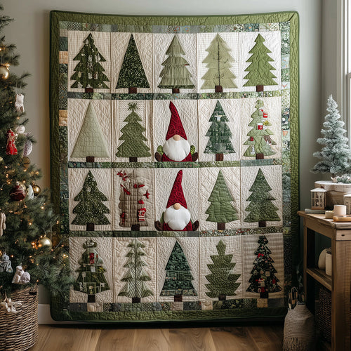Holiday Trees Quilted Blanket NCU0TH3504