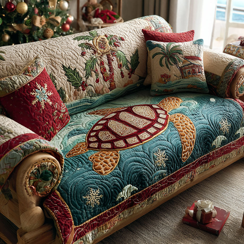Holiday Turtle Bay Quilted Sofa Cover NCU0PT10702