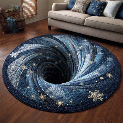 Holiday Twirl Quilted Round Mat NCU0NT10009