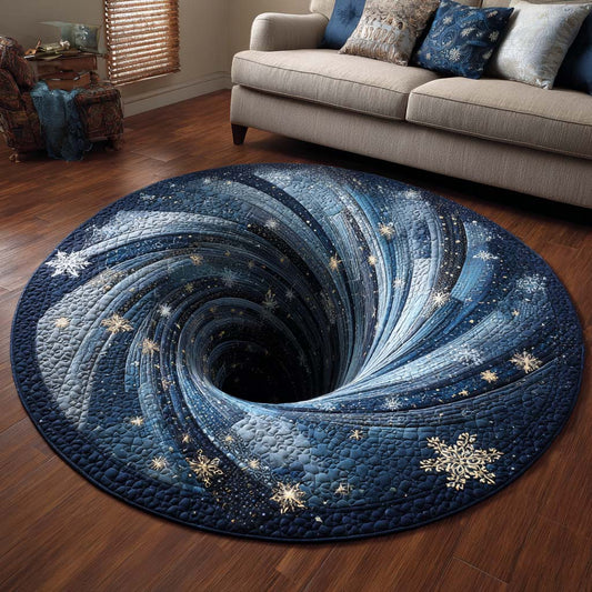 Holiday Twirl Quilted Round Mat NCU0NT10009