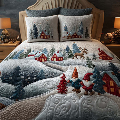 Holiday Village 3-Piece Quilted Bedding Set NCU0NT10283