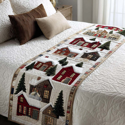 Holiday Village Quilted Bed Runner NCU0NT9789