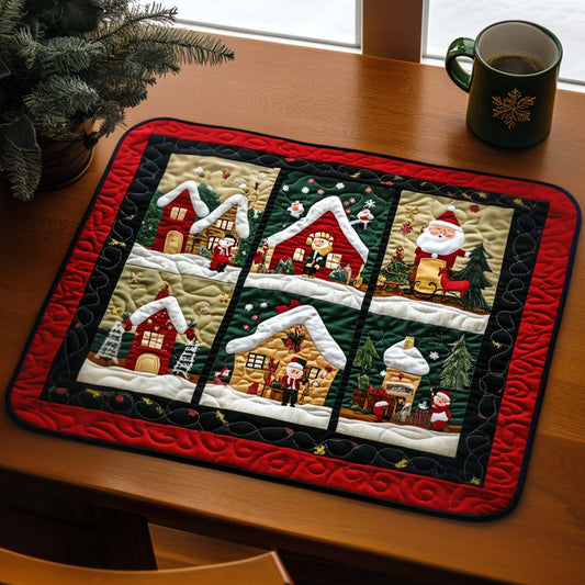 Holiday Village Quilted Placemat NCU0NT818