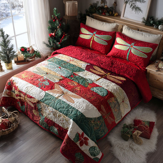 Holiday Wing Glow 3-Piece Quilted Bedding Set NCU0PT10663