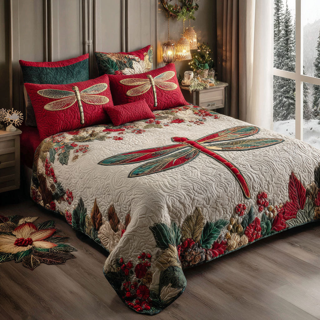 Holiday Winglight 3-Piece Quilted Bedding Set NCU0PT10664