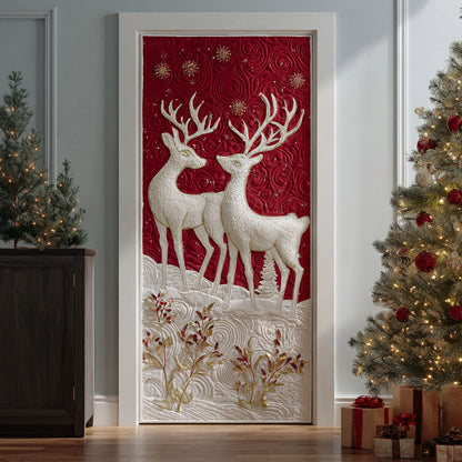 Holiday Woodland Glow Quilted Door Cover NCU0PT10541