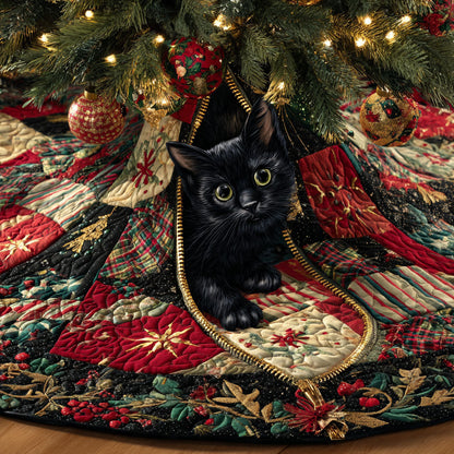 Holiday Zipped Nook Christmas Quilted Tree Skirt NCU0TV1115