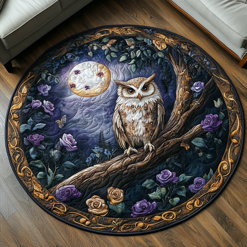 Hollow Haven Quilted Round Mat NCU0DV3323
