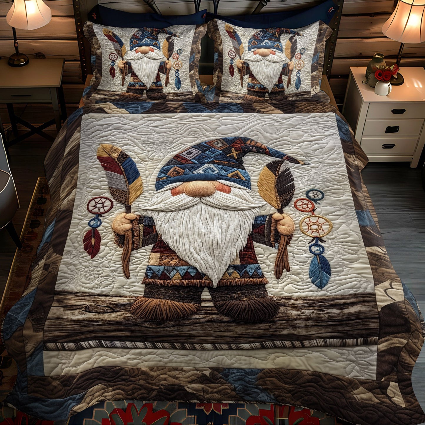 Hollow Oak 3-Piece Quilted Bedding Set NCU0PT2768