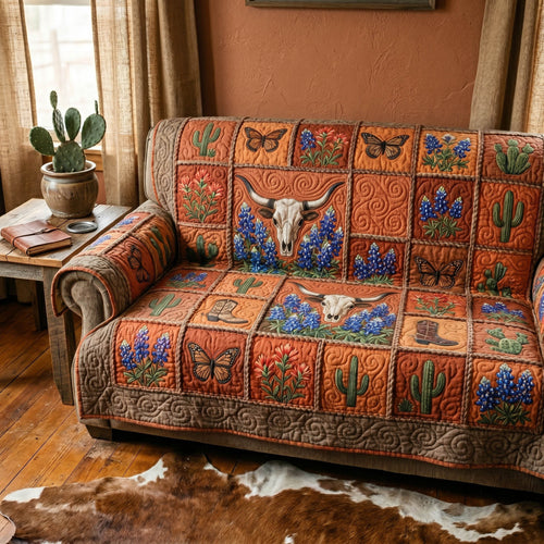 Hollow Range Quilted Sofa Cover NCU0TD2754