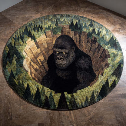 Hollow Watcher Quilted Round Mat NCU0XD1056