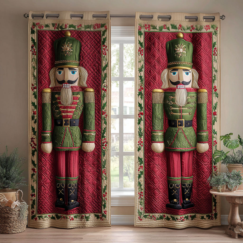 Holly Battalion Quilted Curtains NCU0TV1305