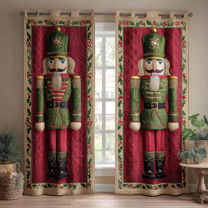Holly Battalion Quilted Curtains NCU0TV1305