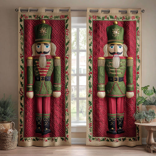Holly Battalion Quilted Curtains NCU0TV1305