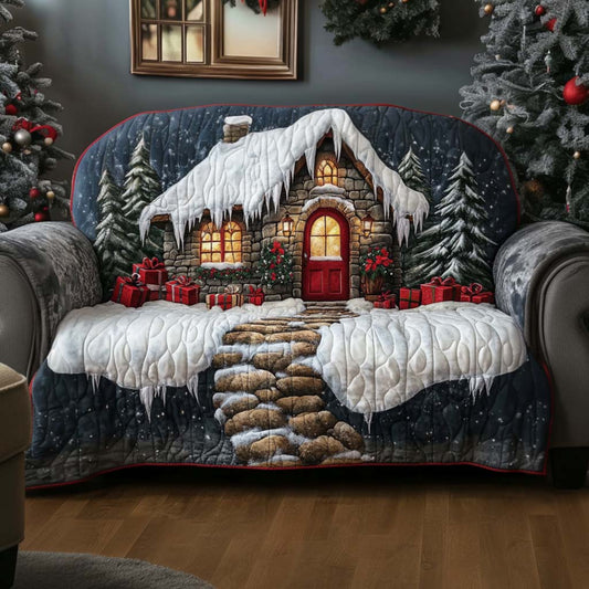 Holly Berry Quilted Sofa Cover NCU0NT11047