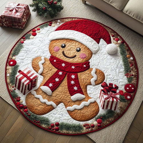 Holly Dream Quilted Round Mat NCU0NT9742