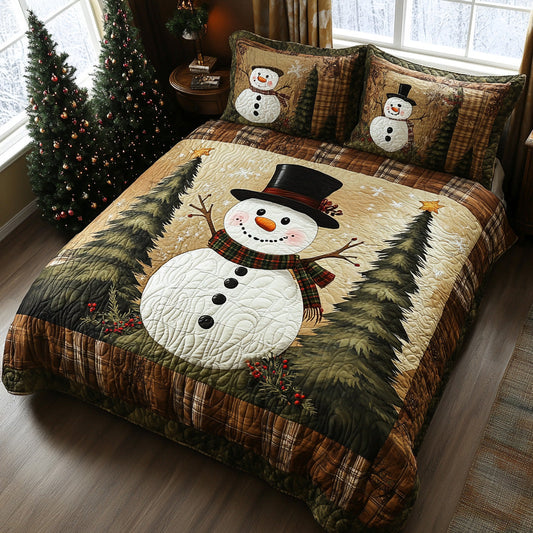 Holly Frost 3-Piece Quilted Bedding Set NCU0DV7804