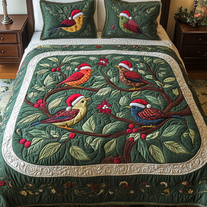 Holly Haven 3-Piece Quilted Bedding Set NCU0VH1126