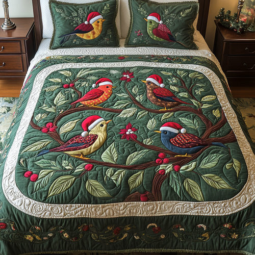 Holly Haven 3-Piece Quilted Bedding Set NCU0VH1126
