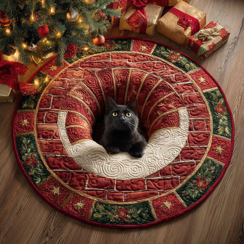 Holly Haven Quilted Round Mat NCU0TV1099