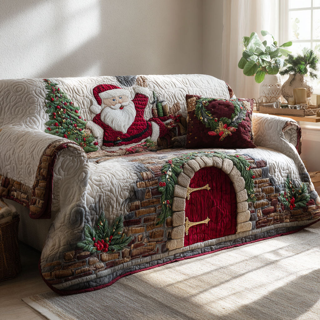 Holly Hearth Comfort Quilted Sofa Cover NCU0PT10719