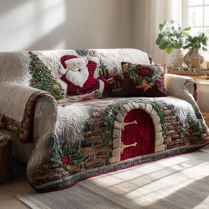 Holly Hearth Comfort Quilted Sofa Cover NCU0PT10719