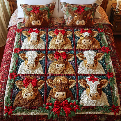 Holly Herd 3-Piece Quilted Bedding Set NCU0NT2463