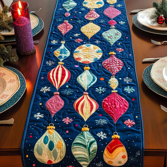Holy Jolly Glow Quilted Table Runner NCU0DV1066