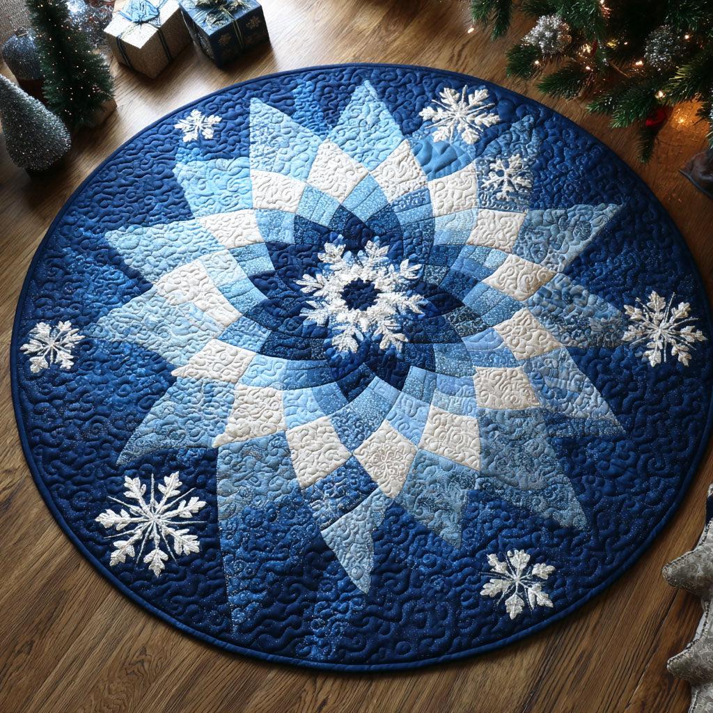 Holly Lane Quilted Round Mat NCU0TD335