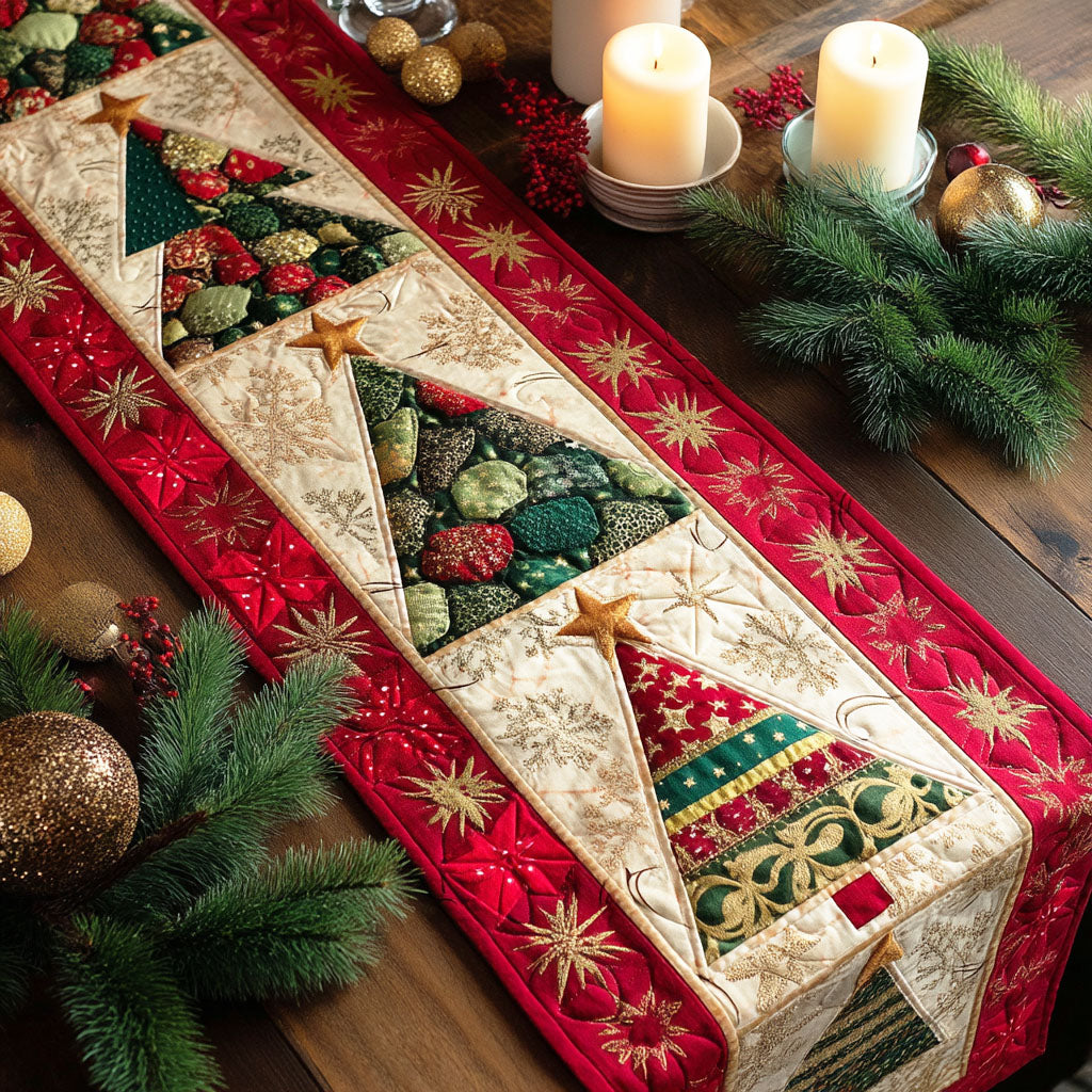 Holly Lane Quilted Table Runner NCU0TD405