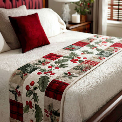Holly Meadow Quilted Bed Runner NCU0PT10578