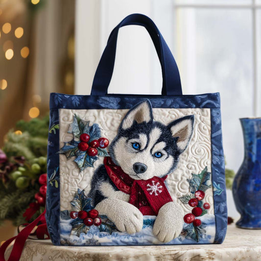 Holly Pup Quilted Tote Bag NCU0NT9718