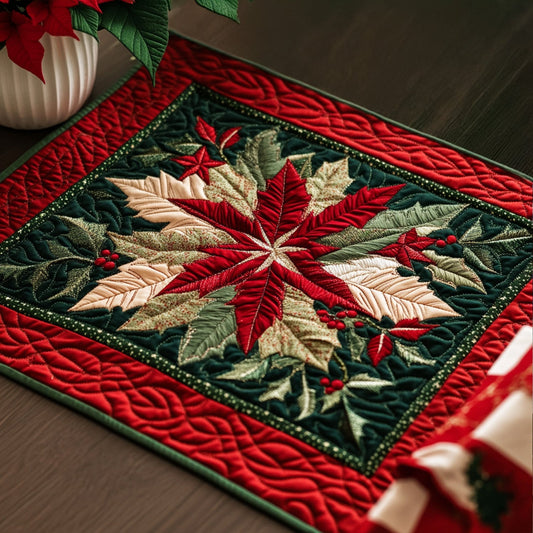 Holly Radiance Quilted Placemat NCU0PT2210