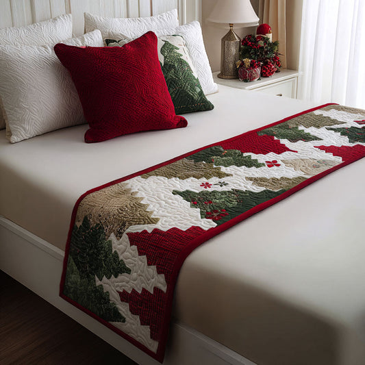 Holly Starlight Quilted Bed Runner NCU0PT8864