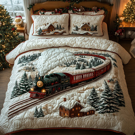 Holly Steamline 3-Piece Quilted Bedding Set NCU0DV8217