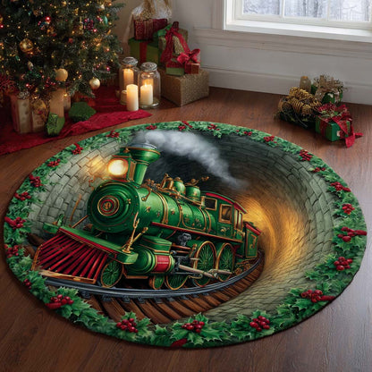 Christmas Train Round Carpet NCU0VT304
